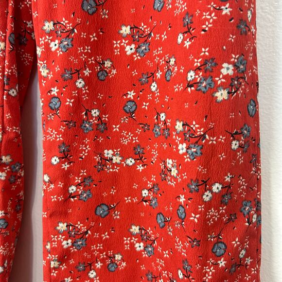 JAPNA Floral Wide Leg Pants Small Womens Flowy Boho Casual Flowers - Picture 5 of 11